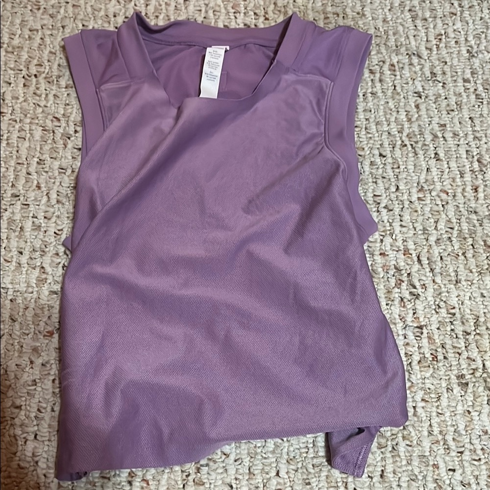 Lululemon Purple loose crop tank top